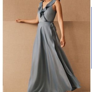 BHLDN Tansy Bridesmaid dress in dusty blue